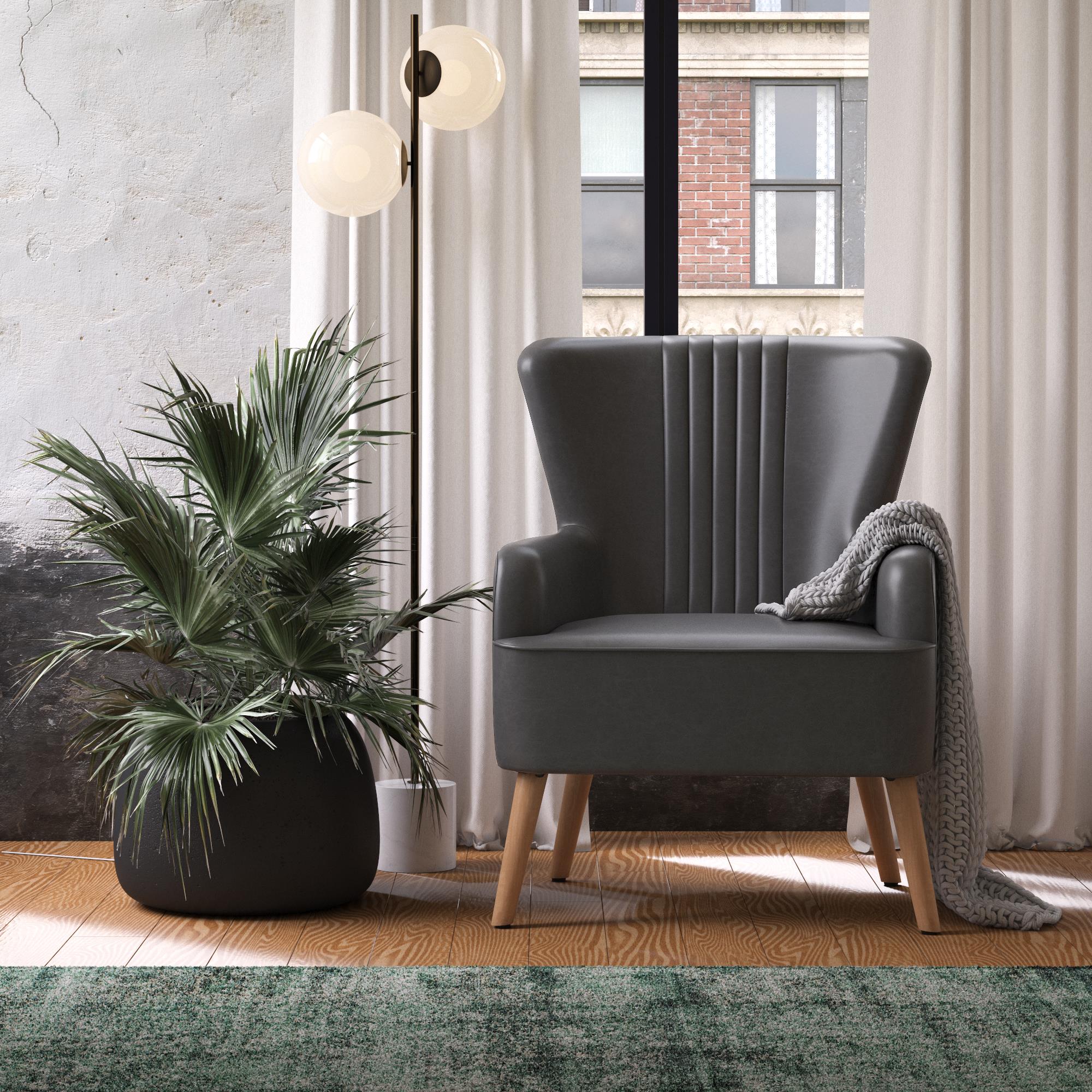 DHP Wynn Accent Chair - Dark Gray