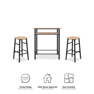 RealRooms Jace Kitchen Pub Set - Natural
