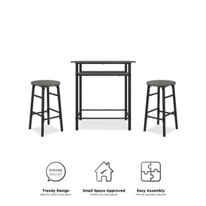 RealRooms Jace Kitchen Pub Set - Gray