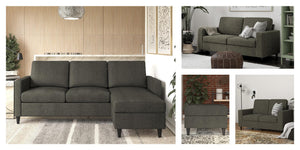 DHP Cooper Loveseat - Grey Linen
