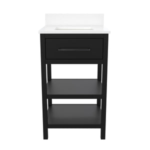 RealRooms Pisa 20" Bathroom Vanity - Black