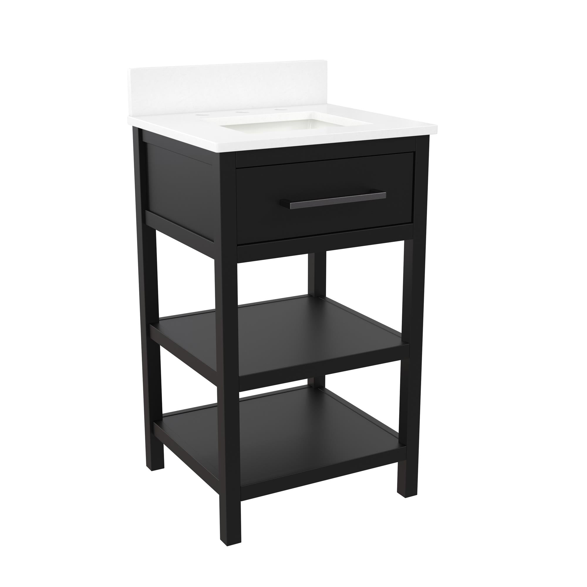 RealRooms Pisa 20" Bathroom Vanity - Black