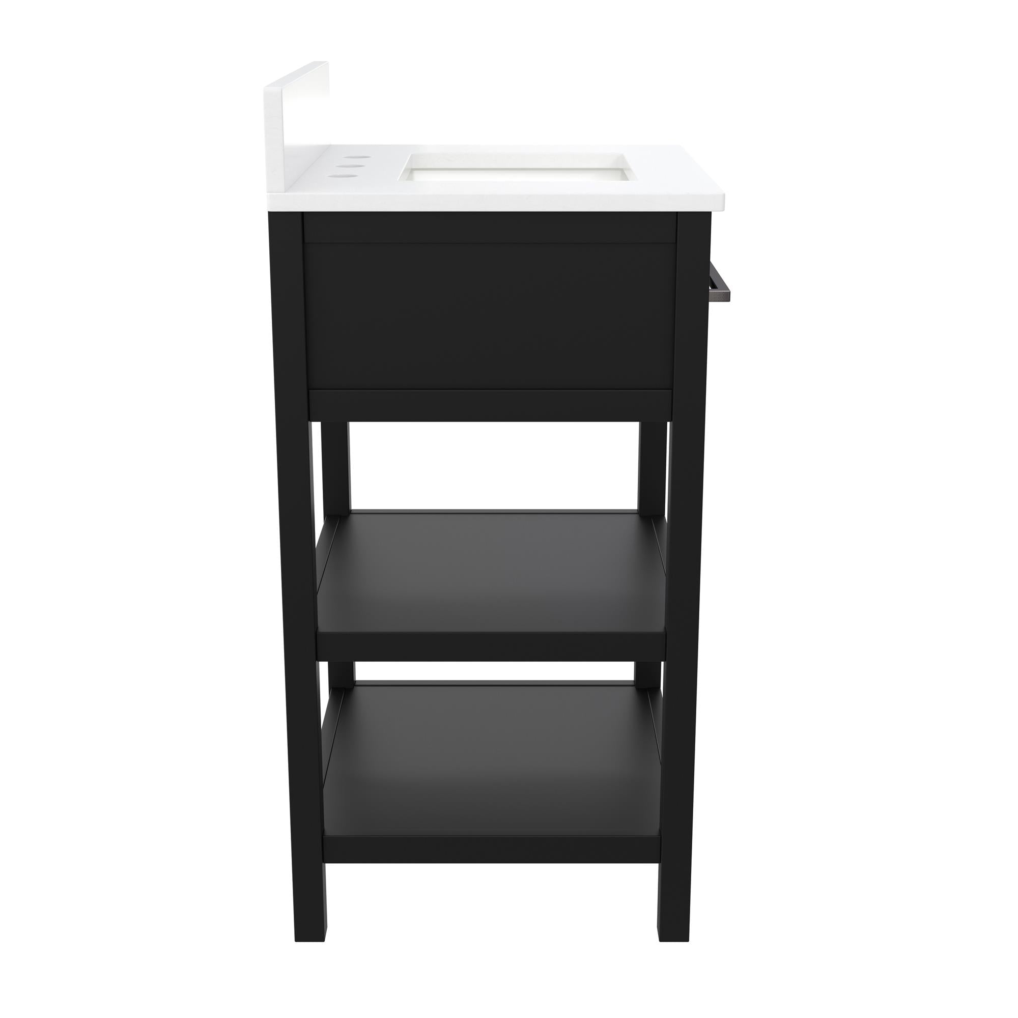 RealRooms Pisa 20" Bathroom Vanity - Black