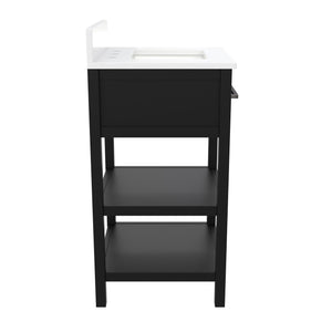 RealRooms Pisa 20" Bathroom Vanity - Black