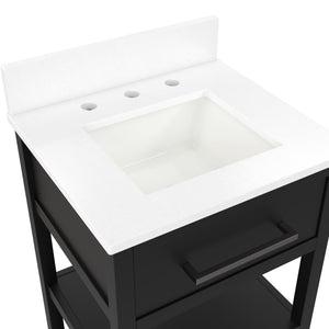 RealRooms Pisa 20" Bathroom Vanity - Black