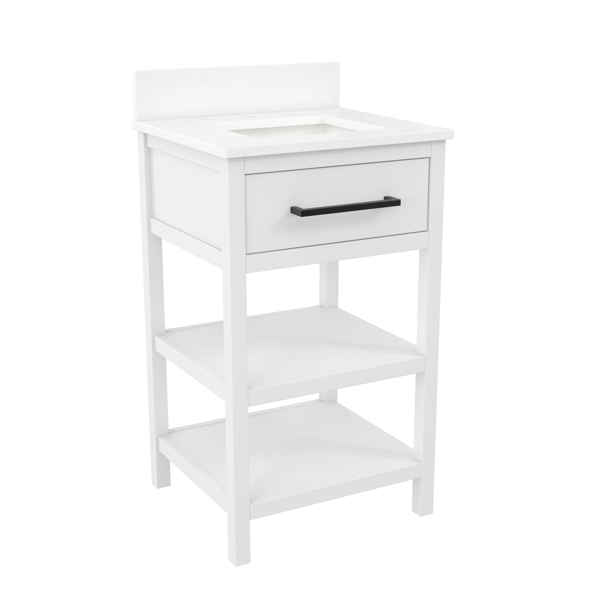 RealRooms Pisa 20" Bathroom Vanity - White