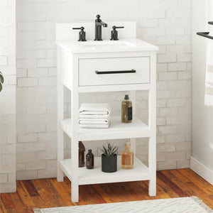 RealRooms Pisa 20" Bathroom Vanity - White