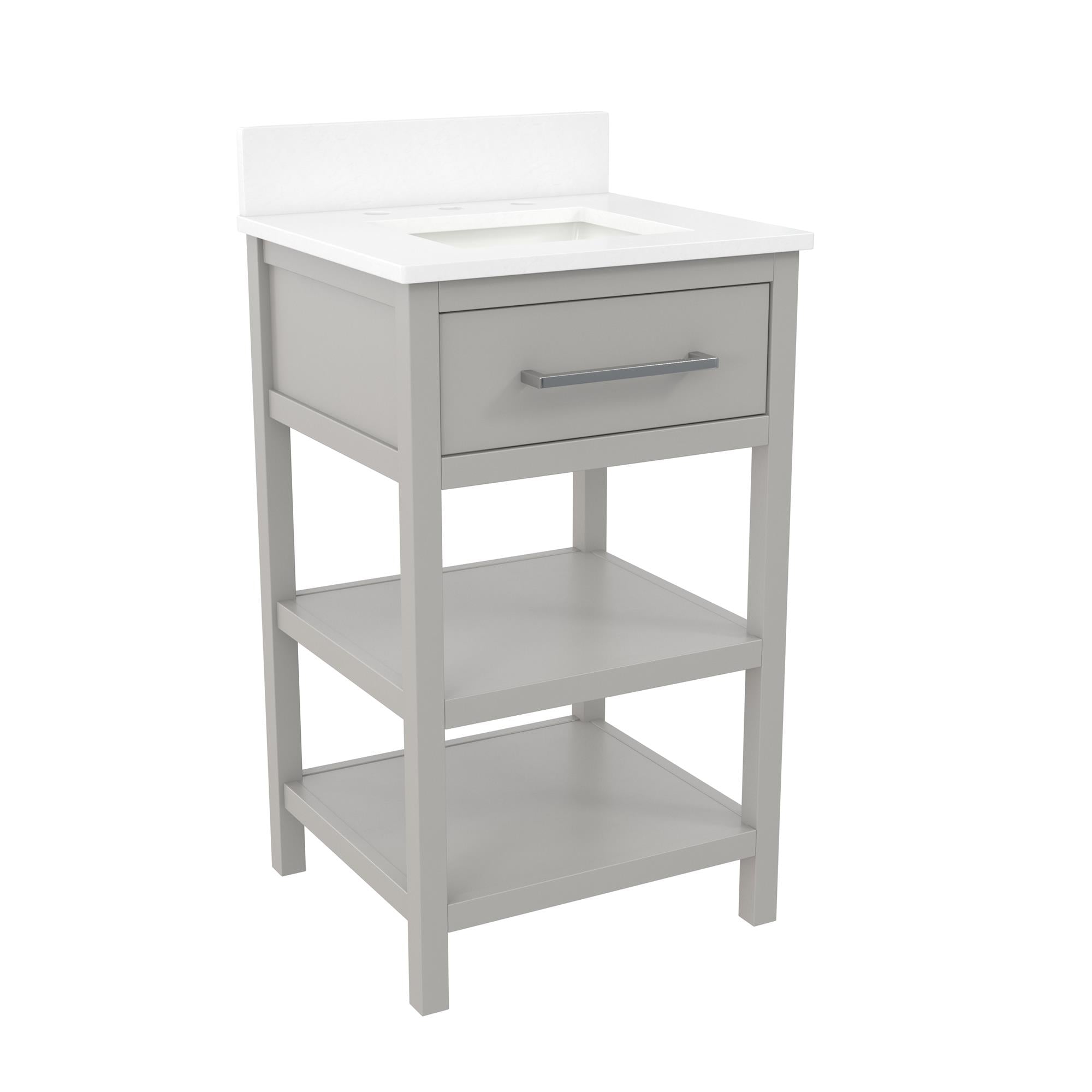 RealRooms Pisa 20" Bathroom Vanity - Gray