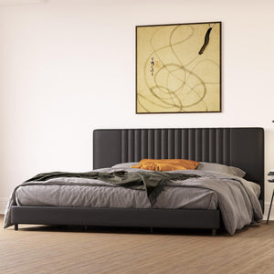 RealRooms Rio Upholstered Bed - Black - King