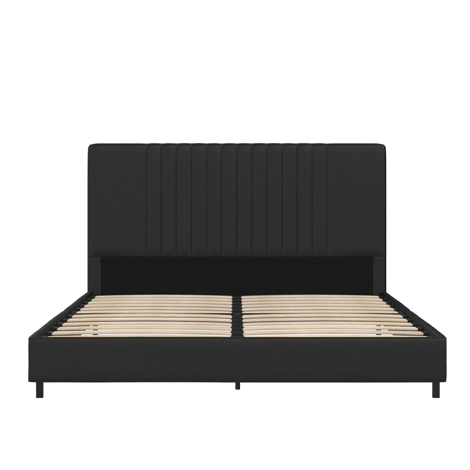 RealRooms Rio Upholstered Bed - White - Queen