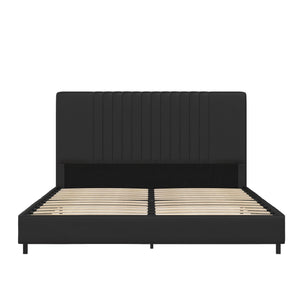 RealRooms Rio Upholstered Bed - White - Queen