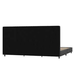 RealRooms Rio Upholstered Bed - Black - King