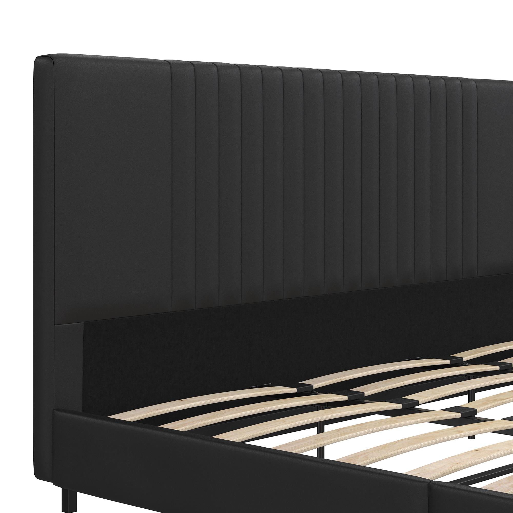 RealRooms Rio Upholstered Bed - Black - King