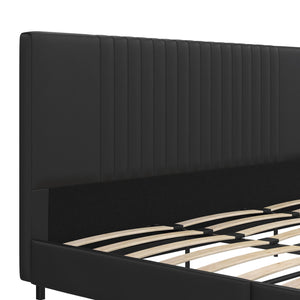 RealRooms Rio Upholstered Bed - Black - King