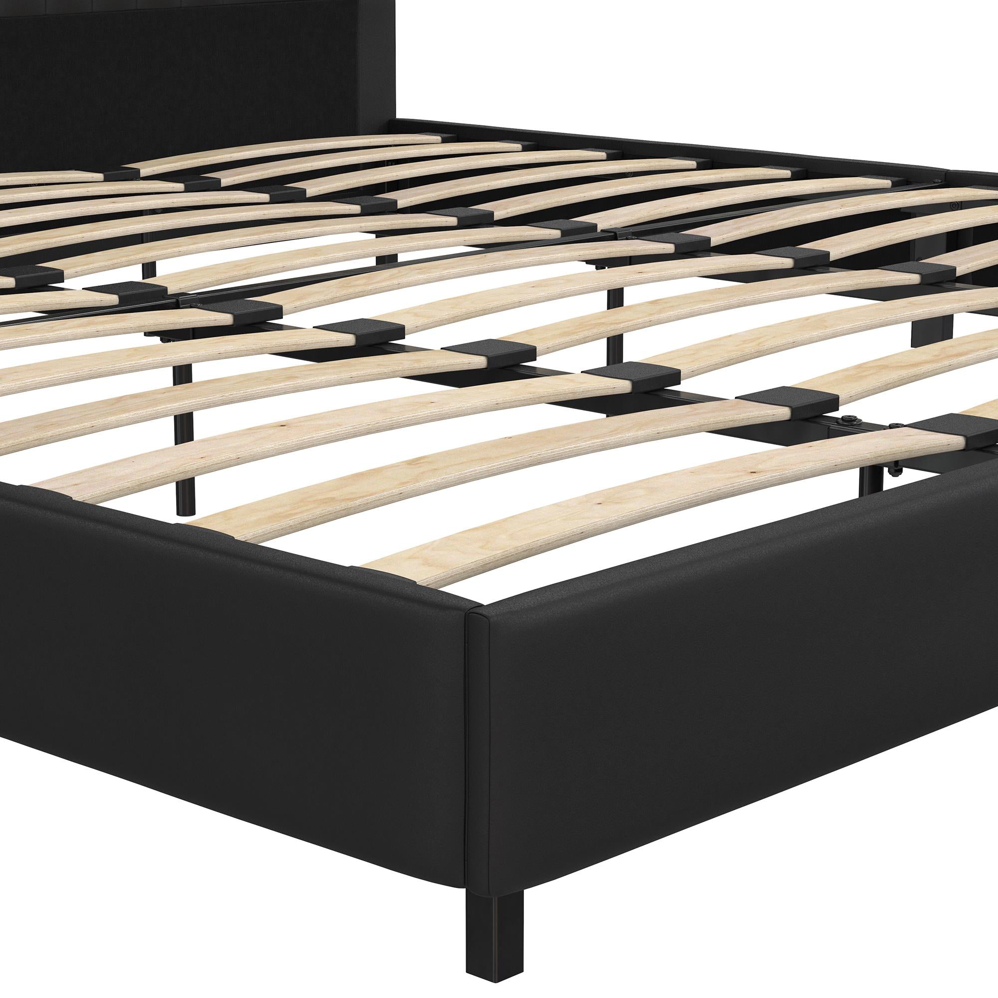 RealRooms Rio Upholstered Bed - Black - King