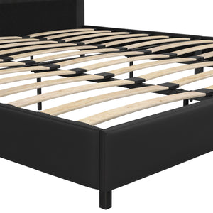 RealRooms Rio Upholstered Bed - Black - King