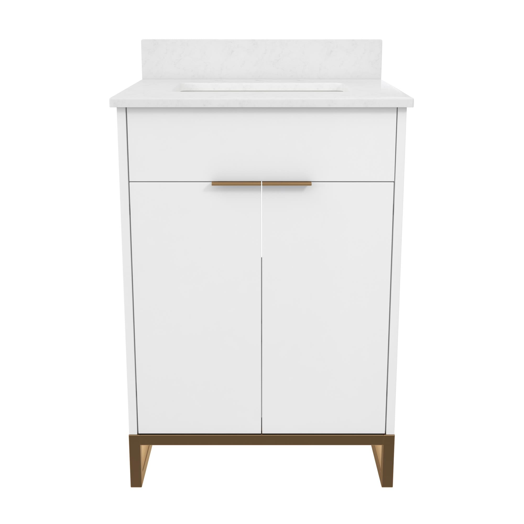 CosmoLiving Leona 24" Bathroom Vanity - White - 24"