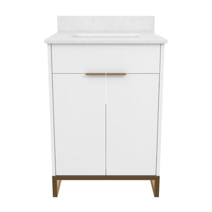 CosmoLiving Leona 24" Bathroom Vanity - White - 24"