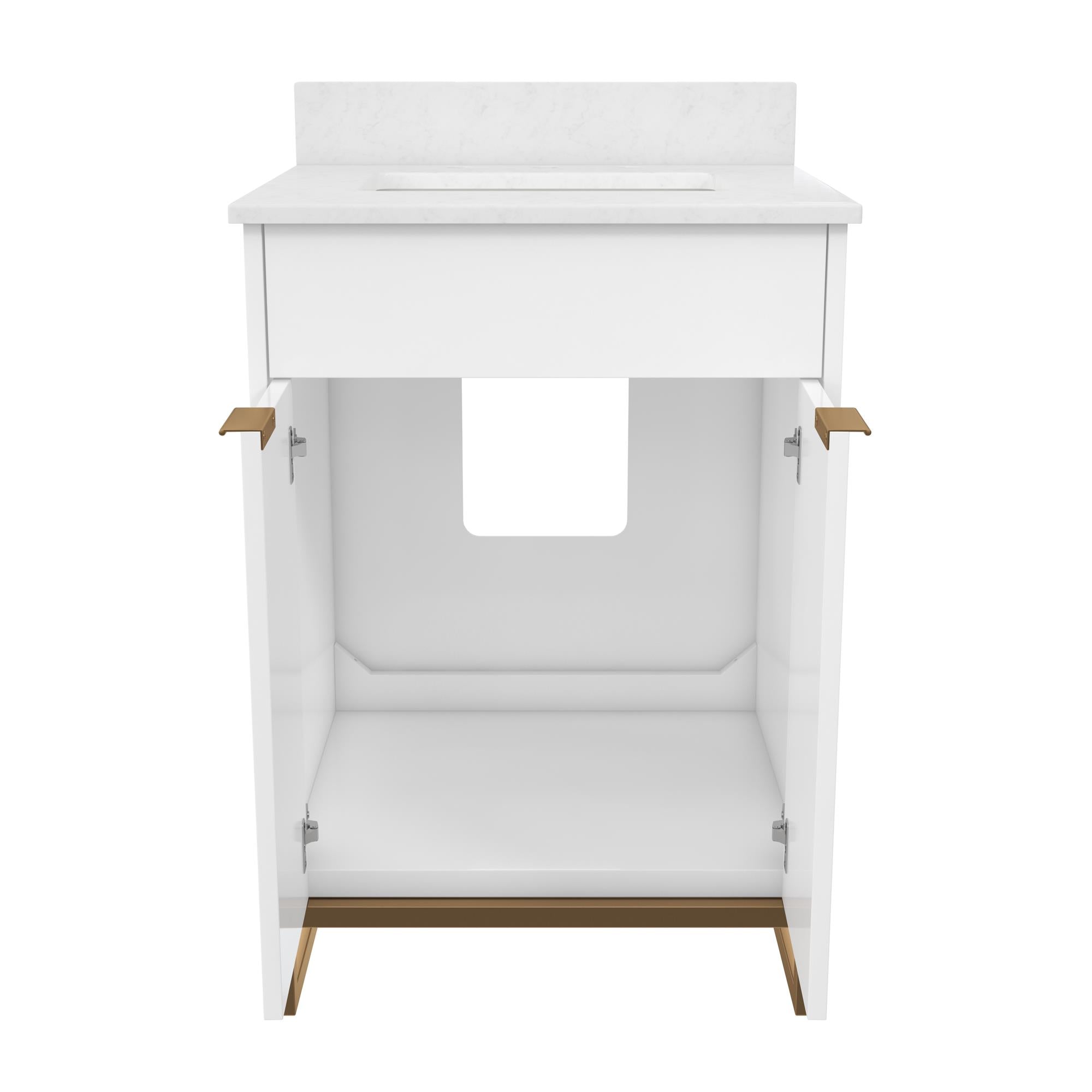 CosmoLiving Leona 24" Bathroom Vanity - White - 24"