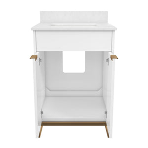 CosmoLiving Leona 24" Bathroom Vanity - White - 24"