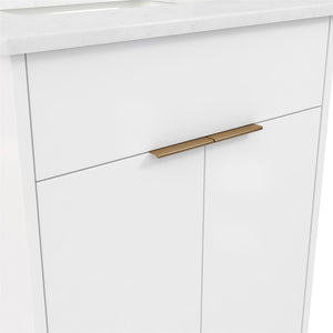 CosmoLiving Leona 24" Bathroom Vanity - White - 24"