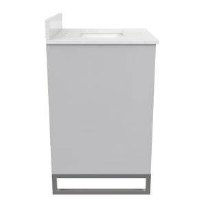 CosmoLiving Leona 24" Bathroom Vanity - Gray - 24"