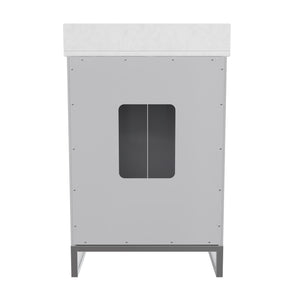CosmoLiving Leona 24" Bathroom Vanity - Gray - 24"
