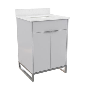 CosmoLiving Leona 24" Bathroom Vanity - Gray - 24"