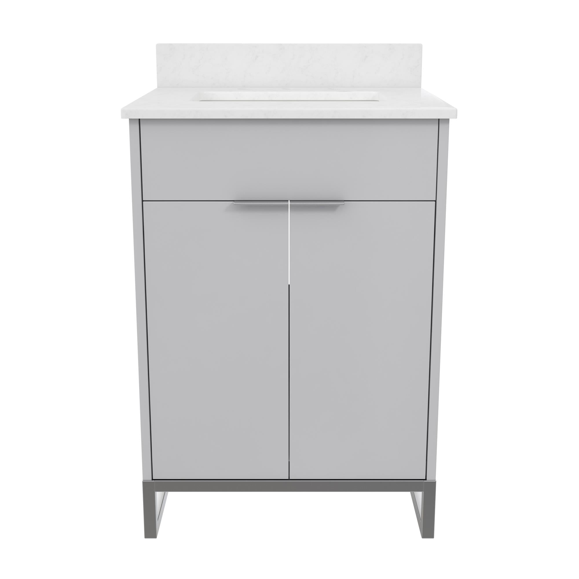 CosmoLiving Leona 24" Bathroom Vanity - Gray - 24"