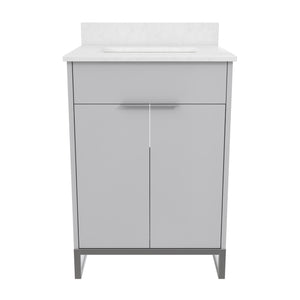 CosmoLiving Leona 24" Bathroom Vanity - Gray - 24"