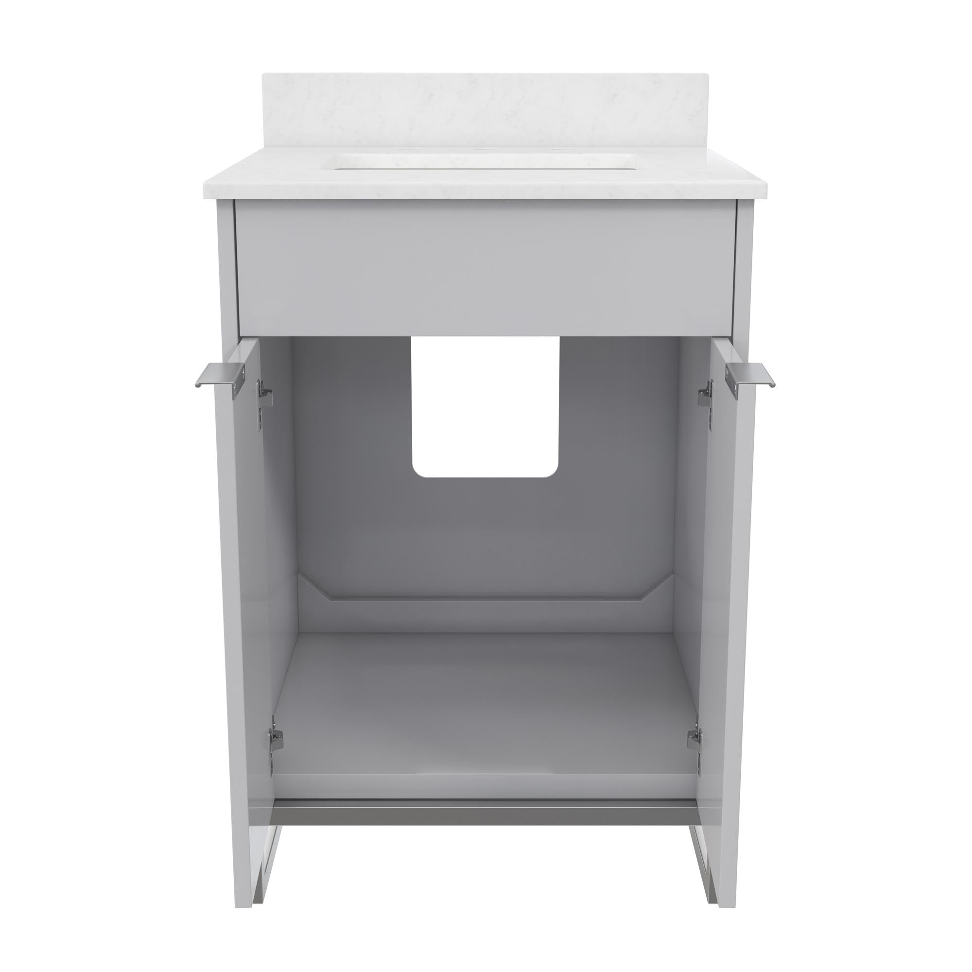 CosmoLiving Leona 24" Bathroom Vanity - Gray - 24"