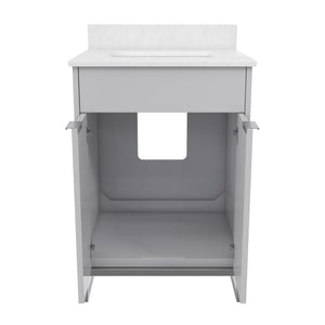 CosmoLiving Leona 24" Bathroom Vanity - Gray - 24"