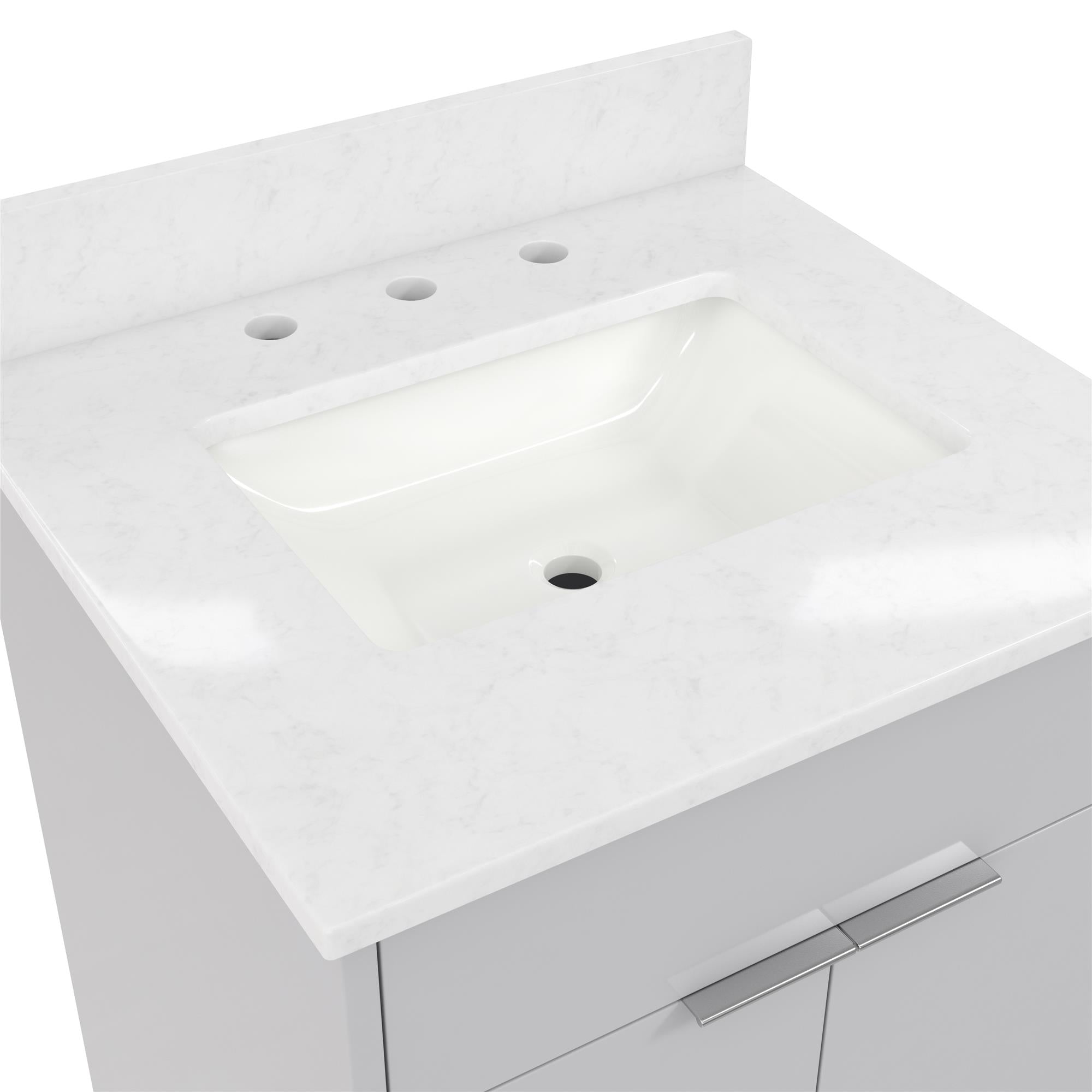 CosmoLiving Leona 24" Bathroom Vanity - Gray - 24"