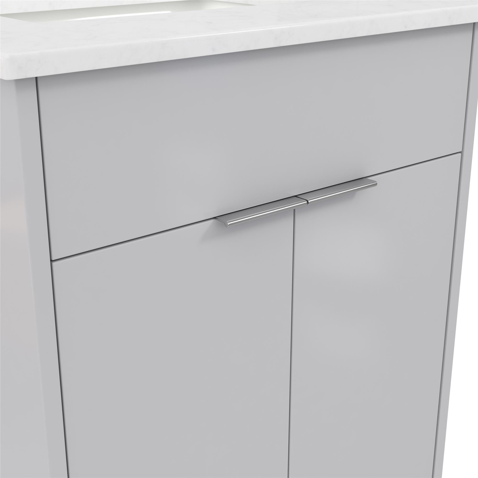 CosmoLiving Leona 24" Bathroom Vanity - Gray - 24"