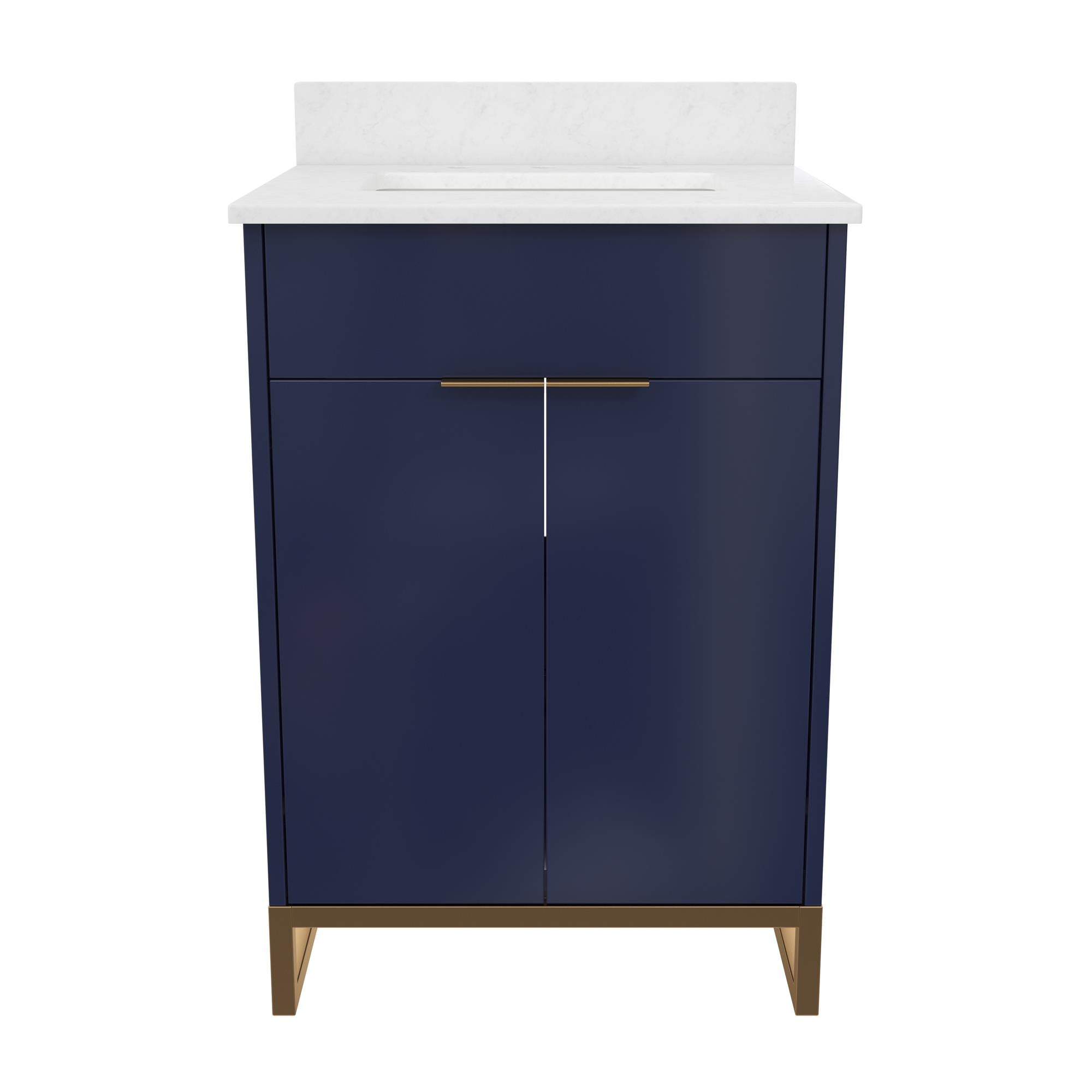 CosmoLiving Leona 24" Bathroom Vanity - Navy - 24"
