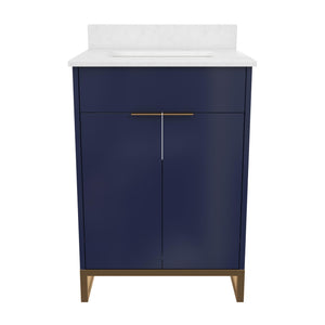 CosmoLiving Leona 24" Bathroom Vanity - Navy - 24"