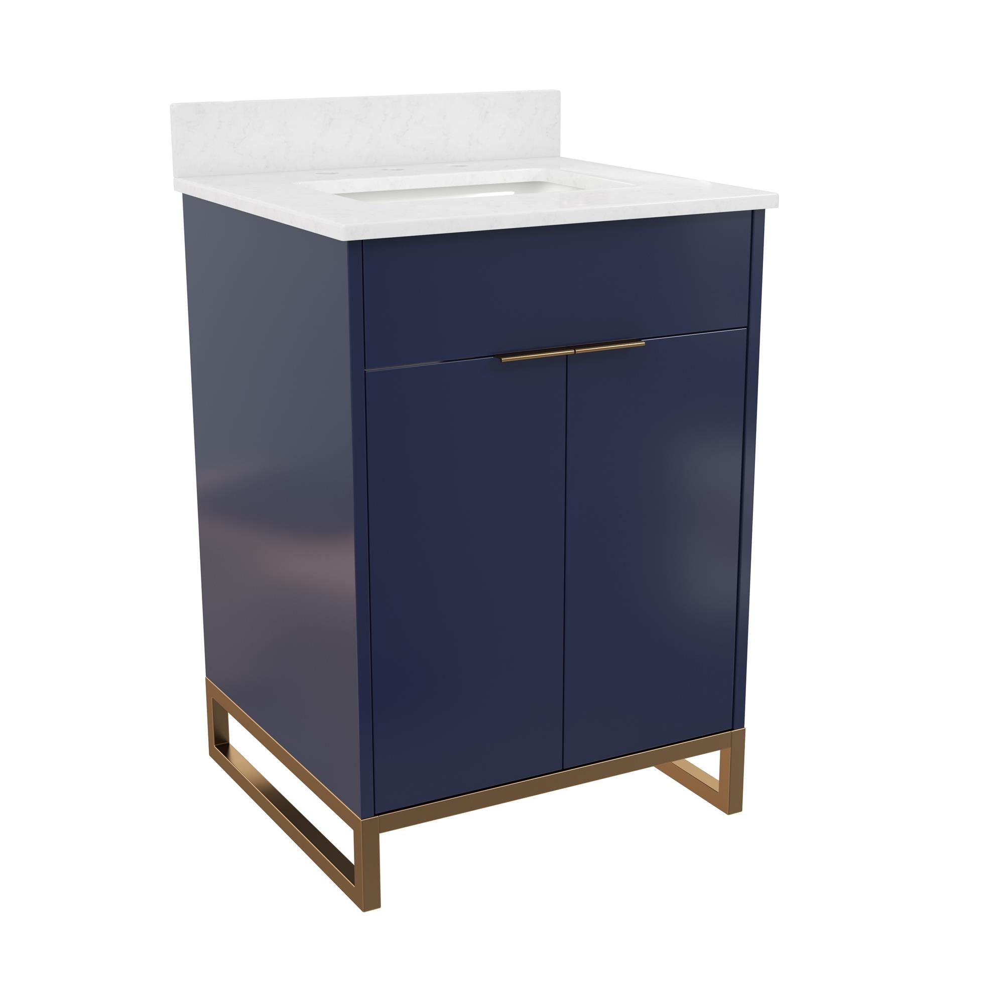 CosmoLiving Leona 24" Bathroom Vanity - Navy - 24"