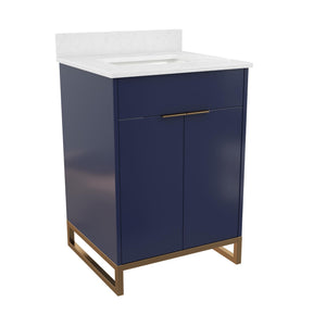 CosmoLiving Leona 24" Bathroom Vanity - Navy - 24"