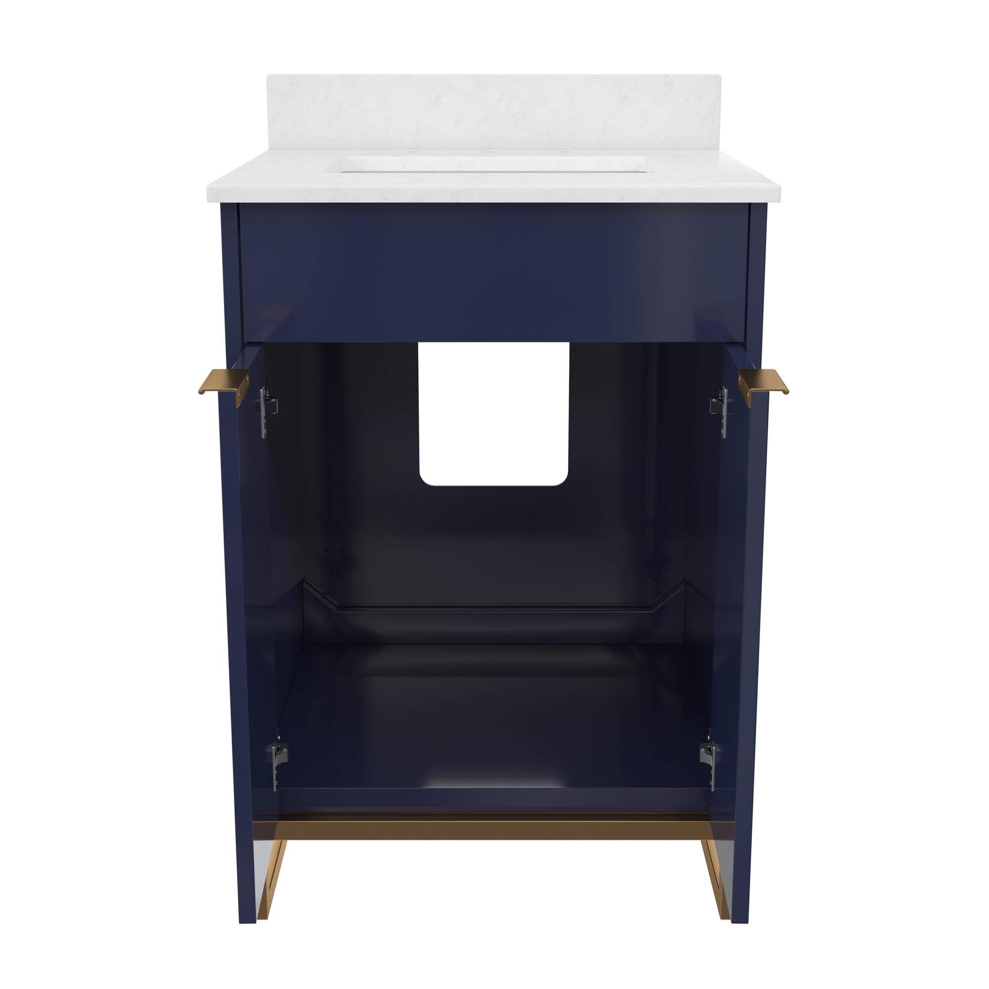CosmoLiving Leona 24" Bathroom Vanity - Navy - 24"