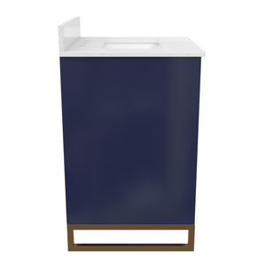 CosmoLiving Leona 24" Bathroom Vanity - Navy - 24"