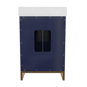 CosmoLiving Leona 24" Bathroom Vanity - Navy - 24"