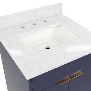 CosmoLiving Leona 24" Bathroom Vanity - Navy - 24"
