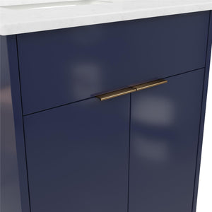 CosmoLiving Leona 24" Bathroom Vanity - Navy - 24"