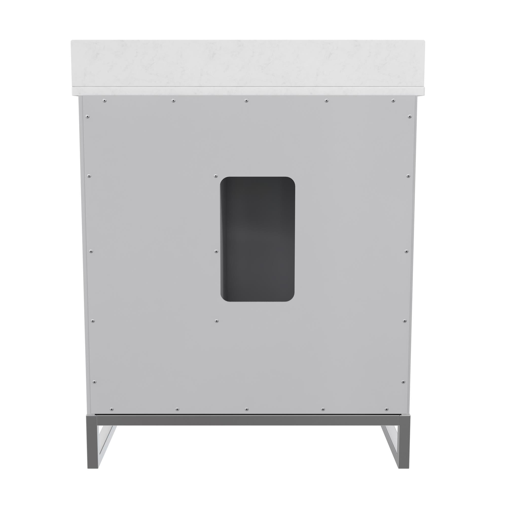 CosmoLiving Leona 30" Bathroom Vanity - Gray - 30"