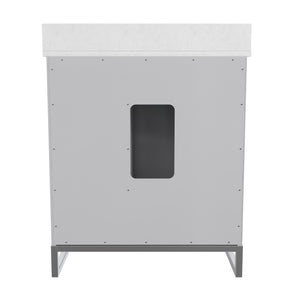 CosmoLiving Leona 30" Bathroom Vanity - Gray - 30"