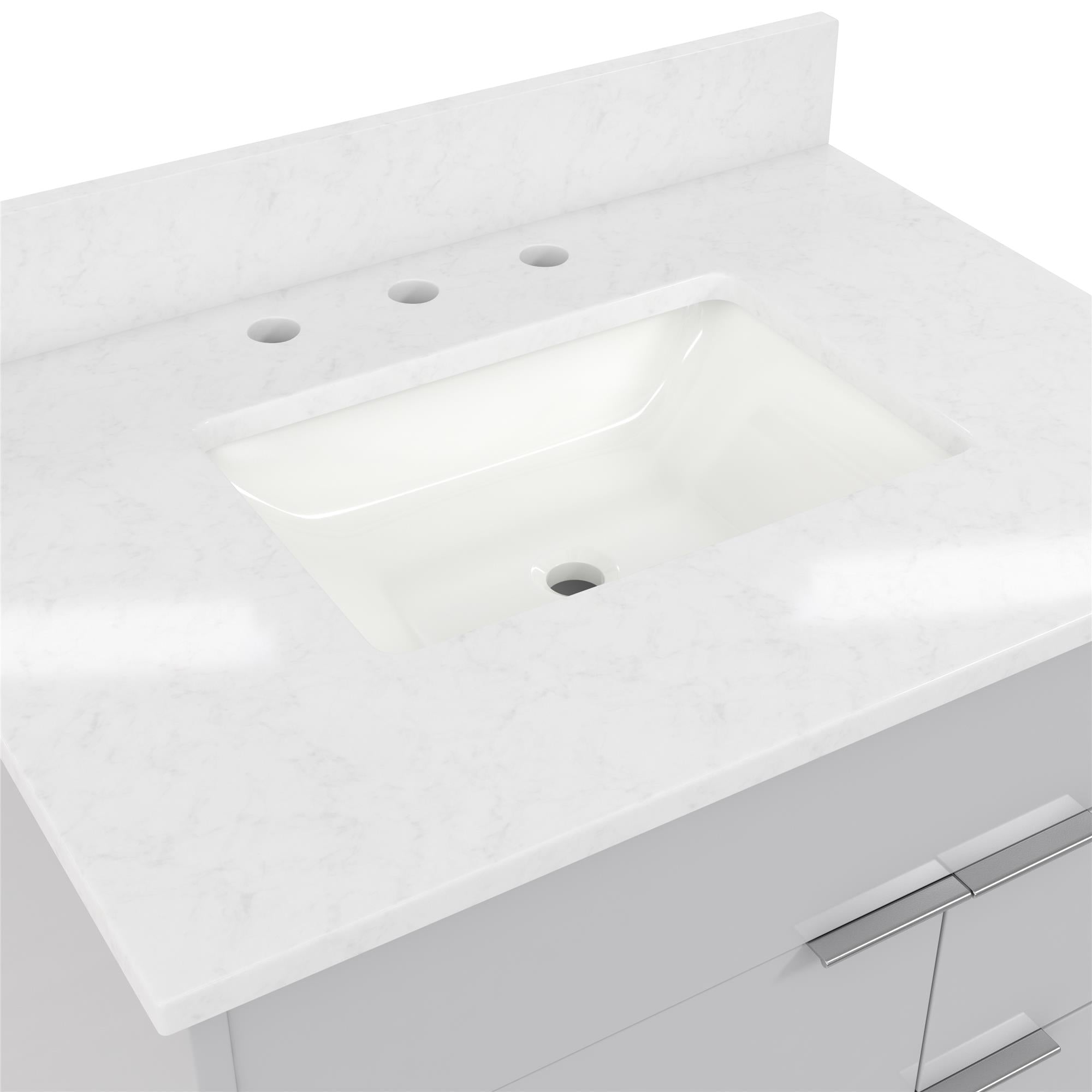 CosmoLiving Leona 30" Bathroom Vanity - Gray - 30"