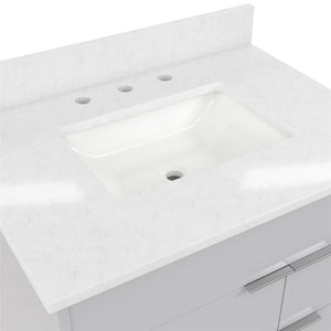 CosmoLiving Leona 30" Bathroom Vanity - Gray - 30"