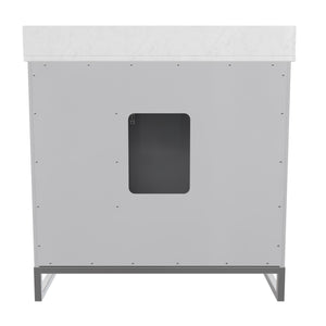 CosmoLiving Leona 36" Bathroom Vanity  - Gray - 36"