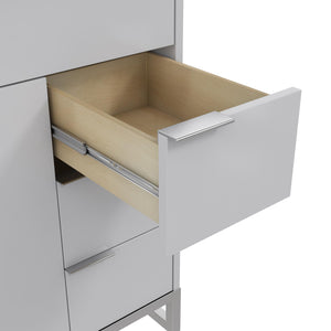 CosmoLiving Leona 36" Bathroom Vanity  - Gray - 36"