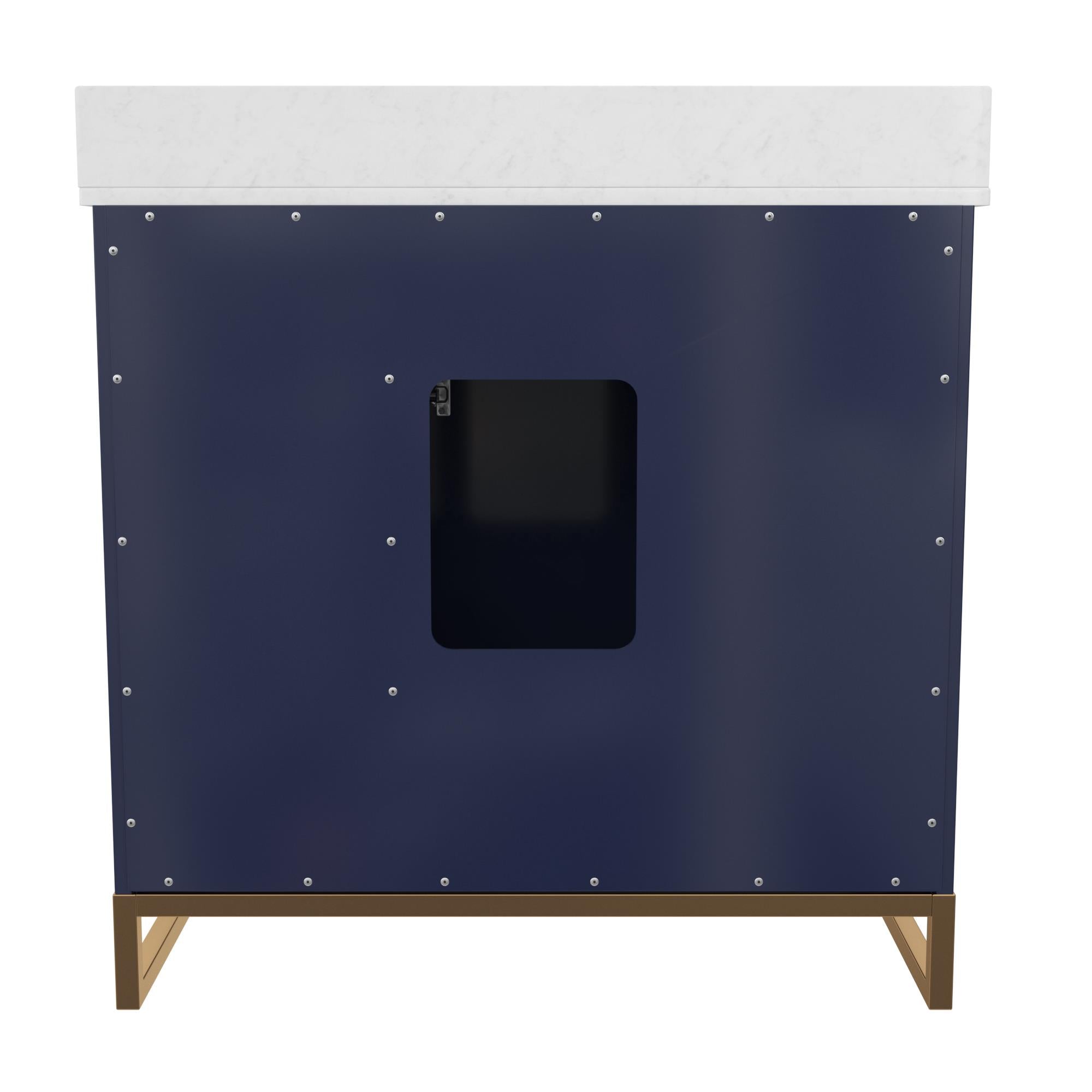 CosmoLiving Leona 36" Bathroom Vanity  - Navy - 36"